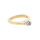 Image 5 of Two-tone gold ring with diamond | 0.22 ct.