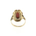 Image 3 of Vintage gold ring with red coral