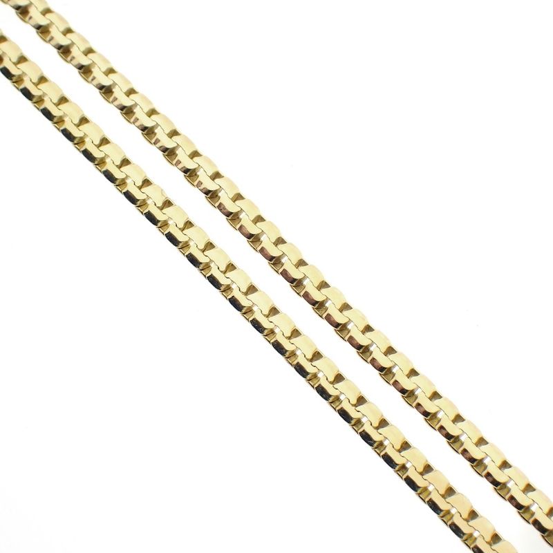 Image 3 of Gold flat fantasy chain | 60 cm