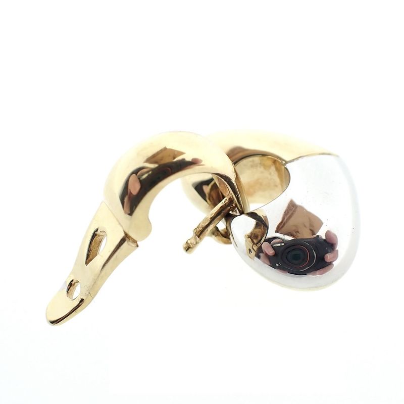 Image 4 of 18K Two-tone gold heart pendant; Chimento