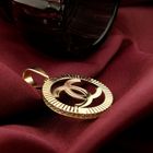 Image 7 of Gold Chanel pendant with zirconia
