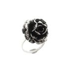 Image 1 of Silver ring with large rose