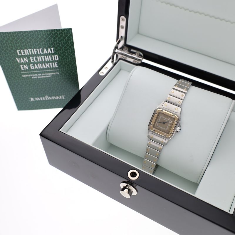 Image 4 of Cartier Santos Ladies ref. 1567; 18k gold/steel women's watch