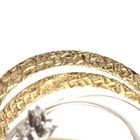 Image 4 of Two-tone gold brooch with 0.06 ct diamond.