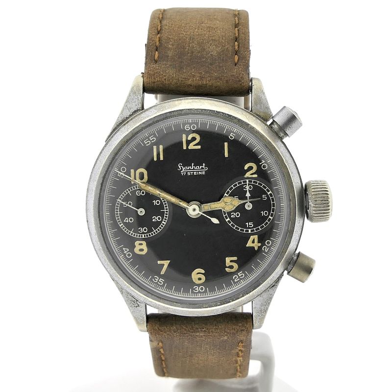 Image 1 of Hanhart Chrono Flyback; WW2 Luftwaffe Flieger Uhr