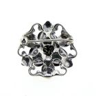 Image 5 of Silver rose brooch