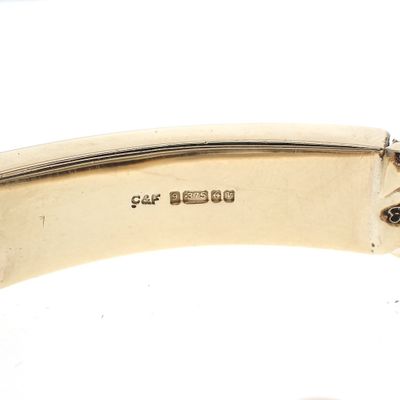 9 carat gourmet link bracelet with engraving plate Image 2 of 9 carat gourmet link bracelet with engraving plate