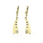 Image 10 of 8K earrings with a mix of gemstones