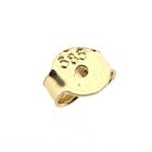 Image 4 of Gold infinity stud earrings with zirconia