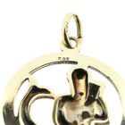Image 6 of Gold Zodiac Pendant; Aquarius