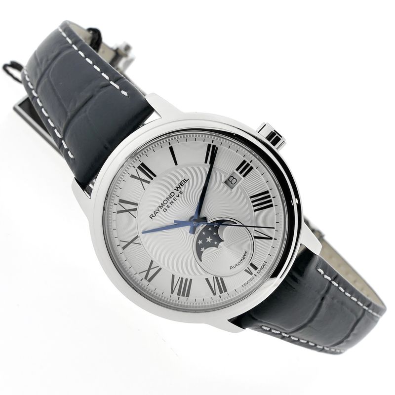 Image 5 of Raymond Weil Maestro 'Moon Phase' 2239-STC-00659; Automatic men's watch with moon phase