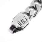 Image 10 of Silver flat gourmet link chain | 51 cm
