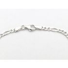 Image 4 of Silver bracelet; Figaro link | 19 cm