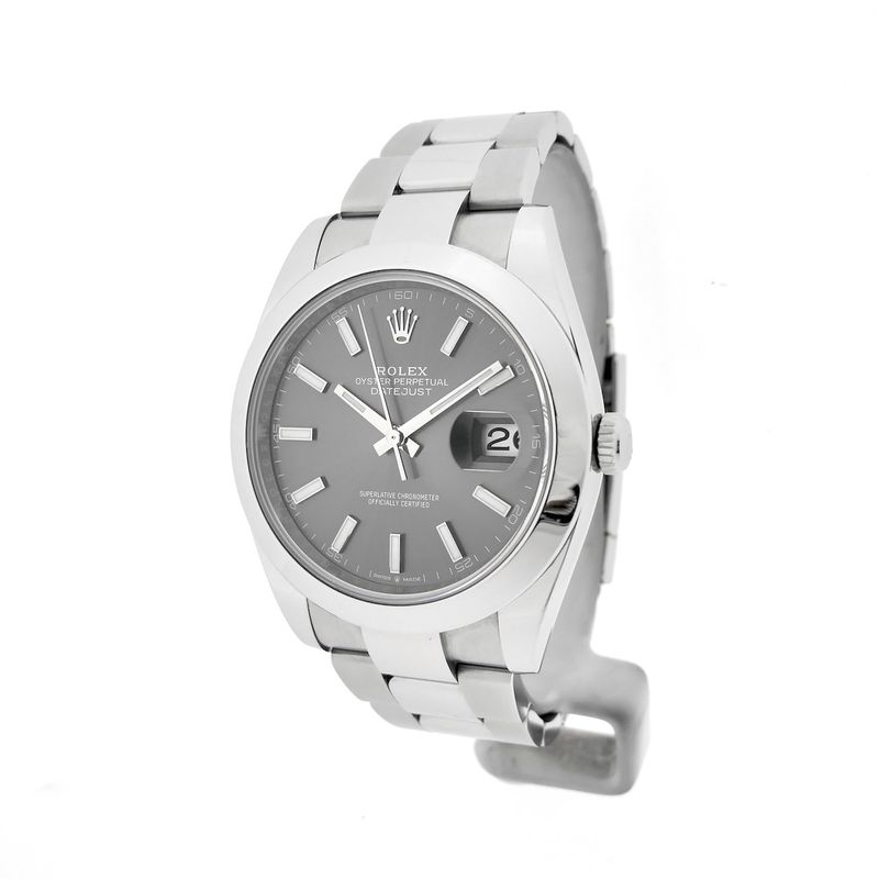 Image 2 of Rolex Datejust 41mm 'Rhodium' 126300; Automatic men's watch