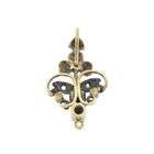 Image 6 of 18 kt gold/silver antique pendant with diamond | Approx. 0.025 ct.