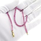 Image 9 of 9K Pink Tourmaline Bead Necklace | 45cm