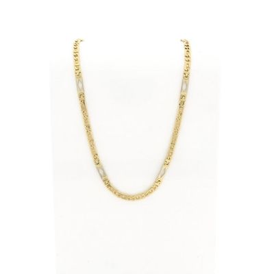Image 1 of Bicolor Gold Figaro Chain