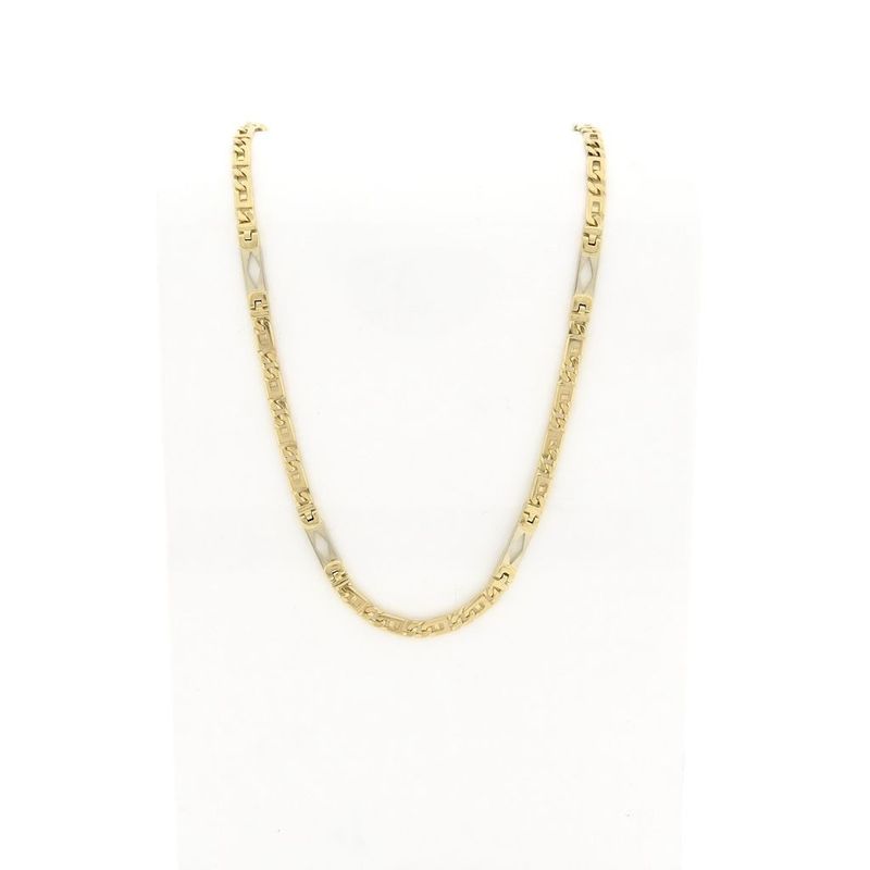 Image 1 of Bicolor Gold Figaro Chain