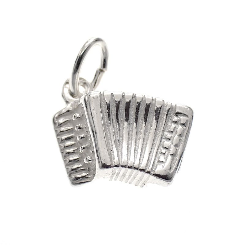 Image 1 of Silver charm; Accordion