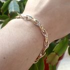 Image 4 of Two-tone gold fantasy link bracelet | 19 cm