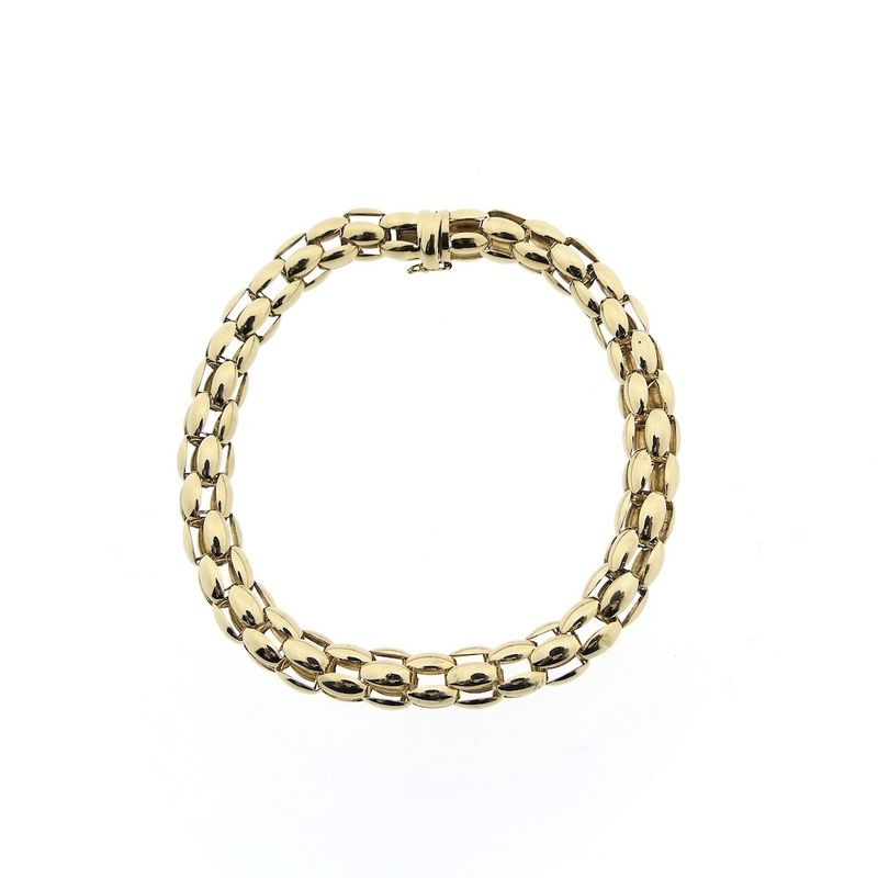 Image 3 of Gold Mesh Link Bracelet