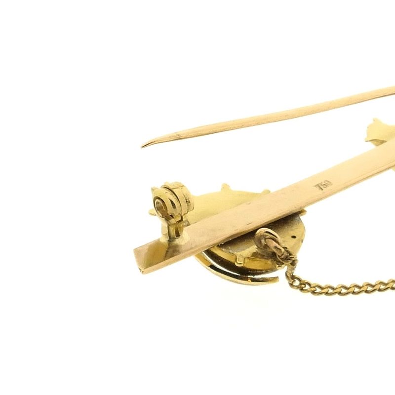 Image 6 of Gold brooch with ladybugs