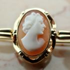 Image 6 of Vintage gold brooch with cameo