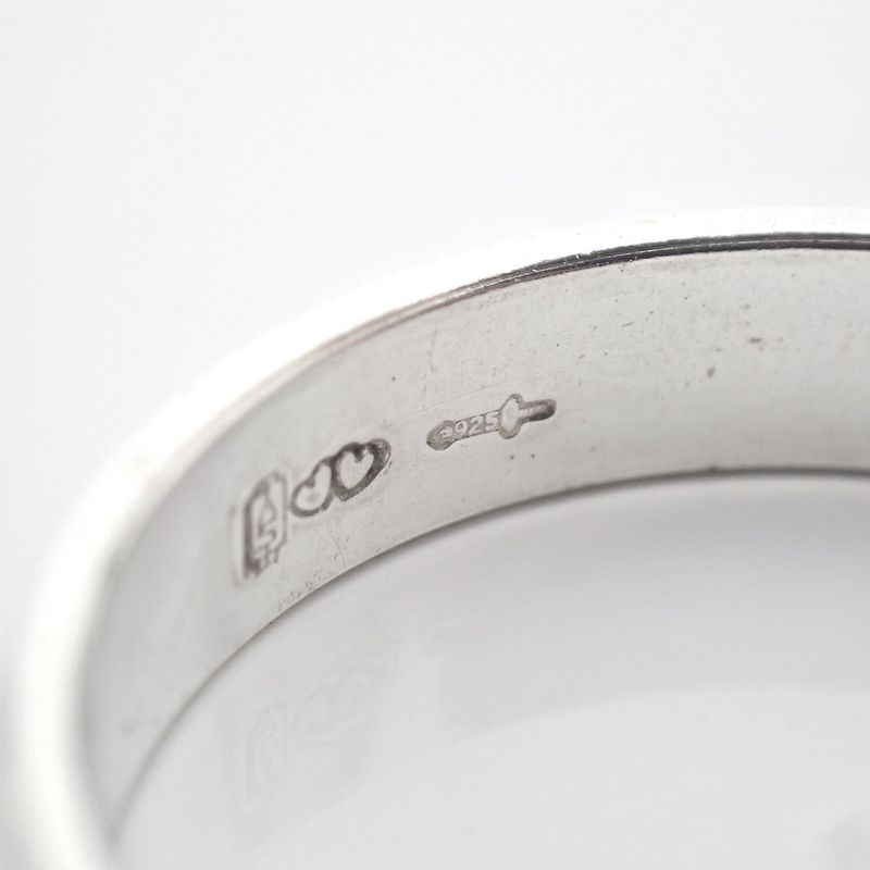 Image 5 of Silver ring with facets