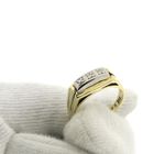 Image 8 of Gold bicolor ring with diamond 0.03 ct.