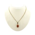 Image 3 of Antique gold pendant with blood coral