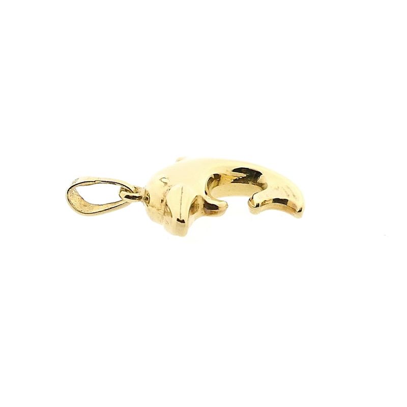 Afbeelding 10 van Gouden hanger van een dolfijn