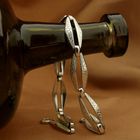 Image 2 of Silver link bracelet with fantasy pattern | 19.5 cm