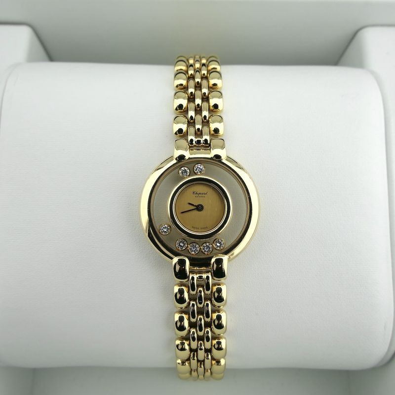 Image 15 of Chopard Happy Diamonds 4101 1; 18k gold women's watch with diamonds