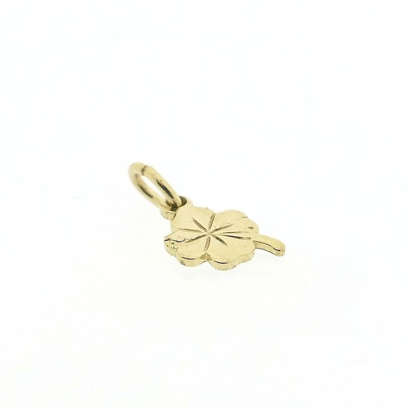 Image 3 of Gold pendant of a four-leaf clover
