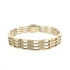 Image 1 of Gold tank link bracelet