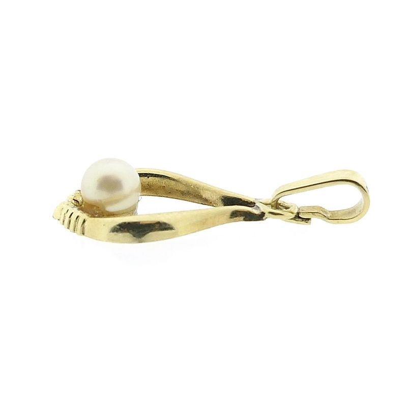 Image 10 of Gold pendant with pearl | Vintage