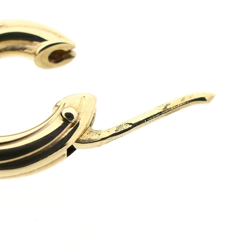 Afbeelding 8 van Gouden klapcreolen; Ø 14,0 mm