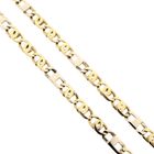 Image 6 of Two-tone gold navy link necklace