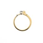 Image 5 of 18K Gold Ring with Ruby and Diamond | 0.07 ct.