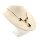 Image 4 of Antique gold necklace with garnet stones | 45 cm