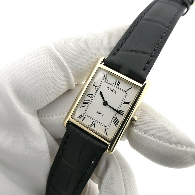 Image 9 of Geneva Tank 'Large'; Vintage 9k. watch