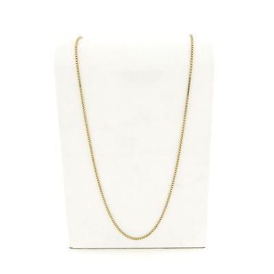 Image 1 of Long gold Venetian link chain