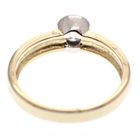 Image 6 of Two-tone gold solitaire ring with zirconia