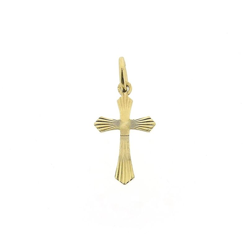 Image 1 of Gold pendant of a cross