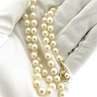 Image 6 of Vintage pearl necklace with gold clasp