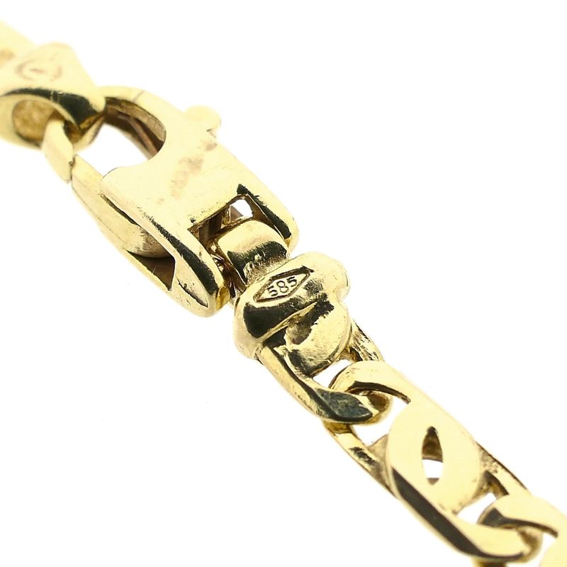 Afbeelding 4 van Gouden valkenoog schakelketting | 50 cm