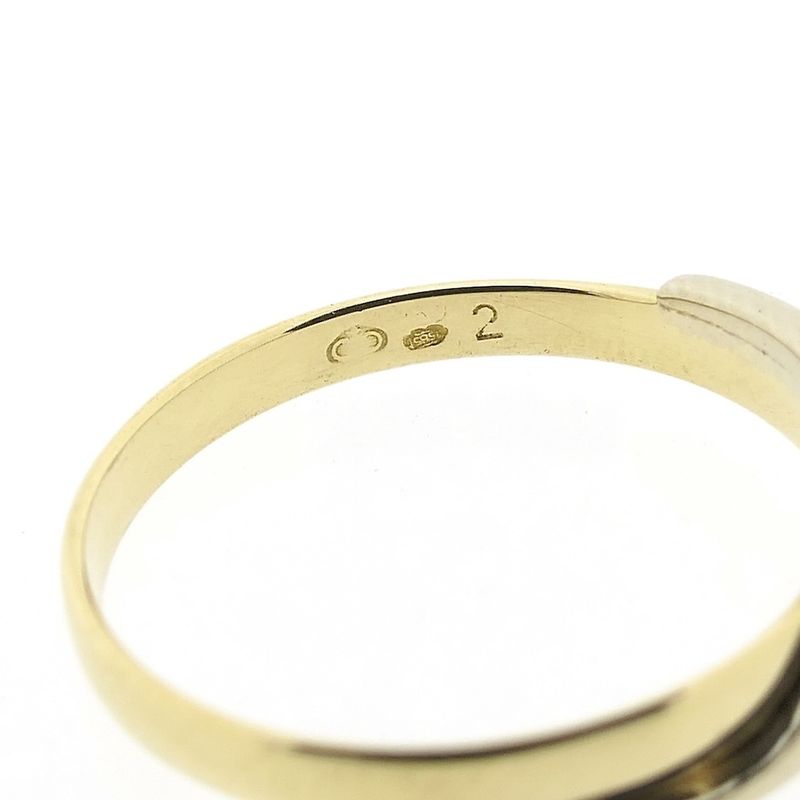 Image 6 of Two-tone gold solitaire ring with diamond | 0.02 ct.