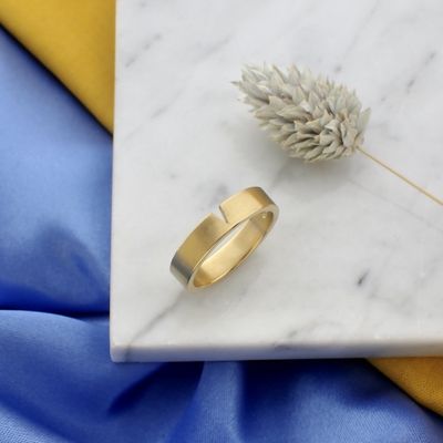 Gold matte ring; Niessing Image 2 of Gold matte ring; Niessing