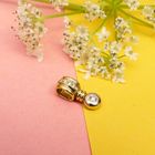 Image 2 of Two-tone gold pendant with diamond | 0.075 ct.