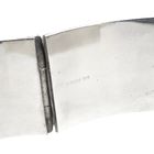 Image 6 of Wide Silver Slave Bracelet; Size S/M